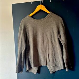 Madewell Province Cross Back Sweater in Olive